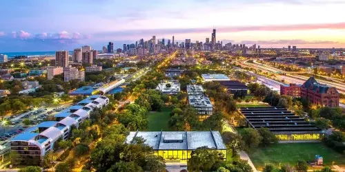 A Mies (main) campus image looking north